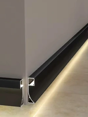 Alumīnija ēnu 3m grīdlīste LED apgaismojumam